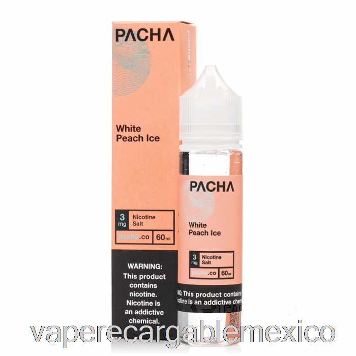Vape Recargable Hielo De Melocotón Blanco - Pacha - 60ml 0mg